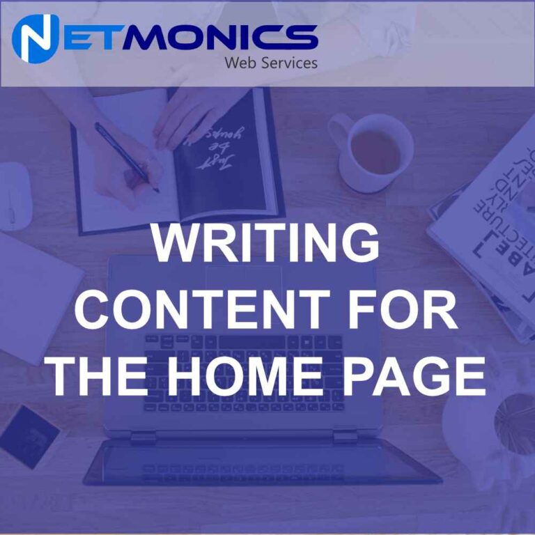 Writing Content For The Home Page
