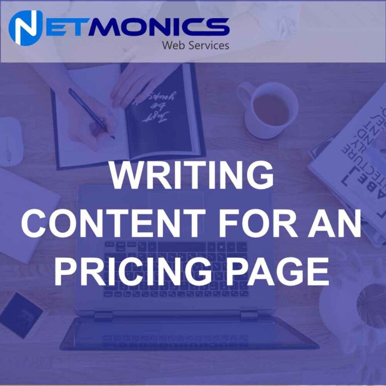 Writing Content For The Pricing Page