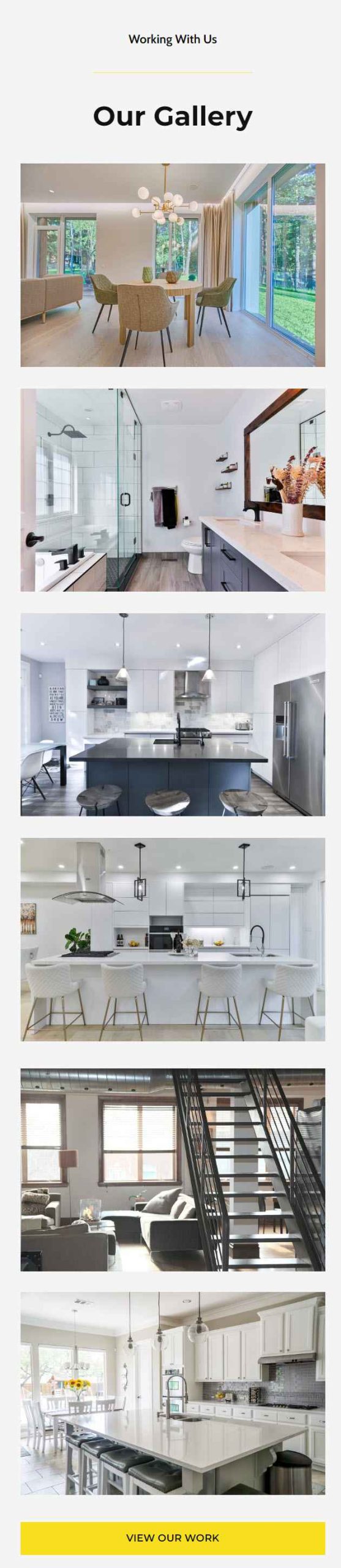 Am image of gallery page section
