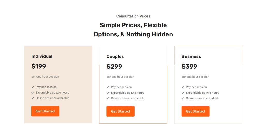 Pricing Page Section Layouts – Netmonics